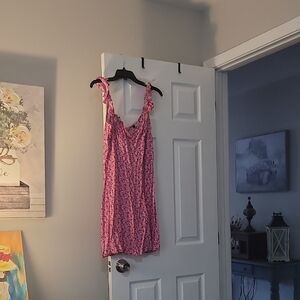 Elegant Pink Floral Women's Chemise